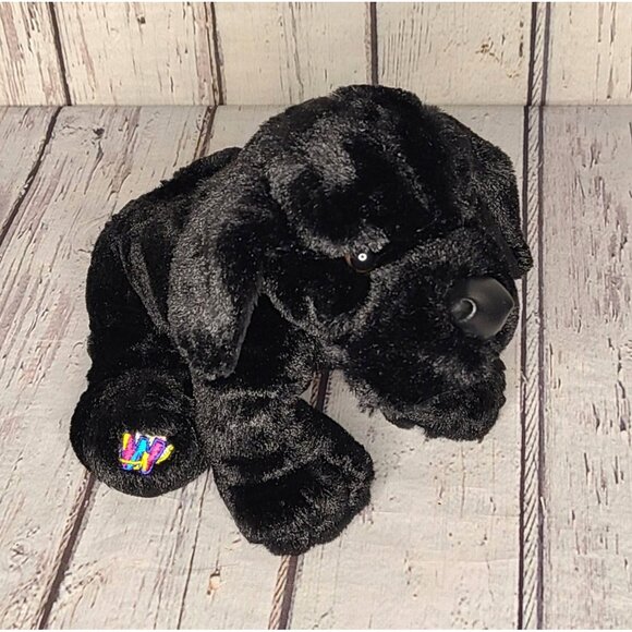 7" Ganz Webkinz Black Lab Puppy HM136 Labrador Stuffed Animal Plush, No Code - Picture 1 of 4